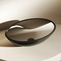 Раковина  овальная Abber Kristall AT2802Onyx полиэфирная смола цвет черный