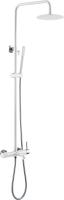 Душевая система со смесителем Boheme Uno 468-WCR монтаж настенная без термостата белый/хром
