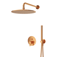 Душевая система со смесителем Cezares Leaf LEAF-DSIP-30-SS монтаж встраиваемая  в стену без термостата sunset