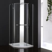 Душевой угол Cezares Bergamo BERGAMO-W-R-1-90-ARCO-C-Cr-L-IV четверть круга  стекла , профиль 