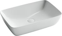 Раковина накладная прямоугольная Ceramica Nova Form CN2003 фарфор цвет белый