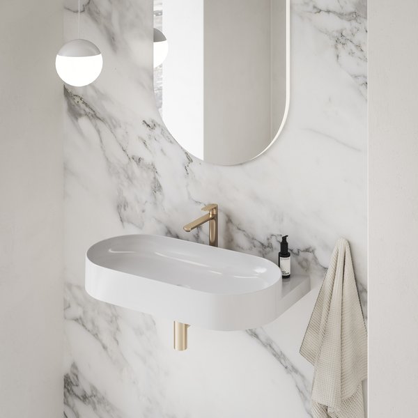 Смеситель для раковины Ravak Eleganta X070418 розовое золото матовое