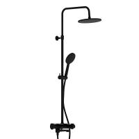 Душевая система со смесителем Damixa Jupiter 977760300 монтаж настенная без термостата черный