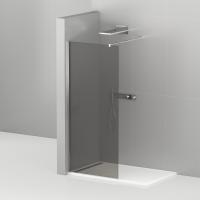 Душевая перегородка Cezares Liberta LIBERTA-L-1-100-GR-Cr 100 см, стекла тонированные, профиль хром