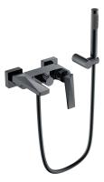 Смеситель для ванны или душа Boheme Venturo 373-SGM настенный 
без термостата Shine Gun Metall