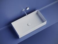 Раковина накладная прямоугольная Ceramica Nova Element CN6071 фарфор цвет белый