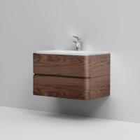 Тумба под раковину подвесная Am.Pm Sensation M30FHX0802NF 80 см  2 ящика цвет орех текстурированный 