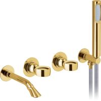 Смеситель для ванны или душа Webert Opera OA860312010 встраиваемый в стену 
без термостата золото