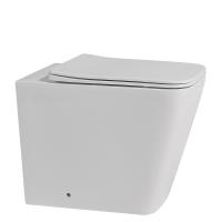 Унитаз приставной Abber Rechteck AC1211 Rimless фарфор белый
