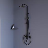 Душевая система со смесителем RGW Shower Panels 59140124-04 монтаж настенная без термостата черный