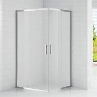 Душевой угол Cezares Eco ECO-O-AH-2-120/80-P-Cr прямоугольная  стекла рифленые, профиль хром