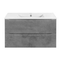 Тумба  подвесная Vincea Mia Slim VMC-2MC900S1BT 90 см  2 ящика цвет Beton 