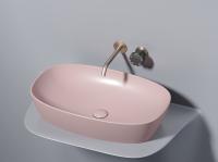 Раковина накладная овальная Ceramica Nova Element CN6049MP фарфор цвет розовый матовый