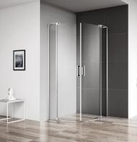 Душевой угол Cezares Slider SLIDER-R-2-90/100-C-Cr четверть круга  стекла , профиль 