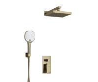 Душевая система со смесителем Wasserkraft  A16040 монтаж встраиваемая в стену без термостата светлая бронза