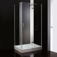 Душевой угол Cezares Bergamo BERGAMO-AH-1-90/80-C-Cr-R прямоугольная  стекла прозрачные, профиль хром