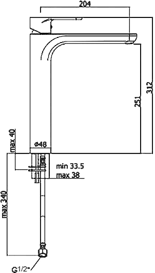 Смеситель для раковины Paffoni Green GR081CR 