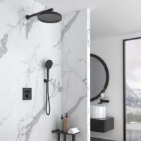 Душевая система со смесителем Vincea Inspire VSFW-3I21MT2MB монтаж встраиваемая в стену с термостатом матовый черный