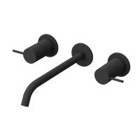 Смеситель для раковины Cezares Leaf LEAF-BLI3L-20-L-NOP черный матовый