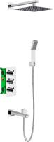 Душевая система со смесителем Timo Petruma SX-5149/00SM монтаж встраиваемая в стену с термостатом хром