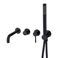 Смеситель для ванны или душа Boheme Uno 464-3-SGM встраиваемый в стену 
без термостата Shine Gun Metall