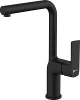 Смеситель для кухни Lemark Ursus LM7205BL без подключения к фильтру черный