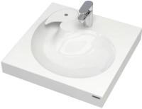 Раковина подвесная квадратная  Paulmark Winken PM740431 литьевой мрамор цвет белый