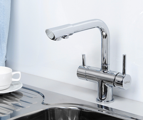 Смеситель для кухни Wasserkraft  A8017 с подключением к фильтру хром