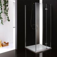 Душевой угол Cezares Bergamo BERGAMO-W-A-1-90-C-Cr-R квадратная   стекла прозрачные, профиль хром