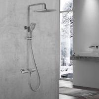 Душевая система со смесителем Vincea Next VSFS-1N1TGM монтаж настенная с термостатом вороненая сталь