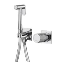 Гигиенический душ Abber Rund AF8725 встраиваемый в стену хром