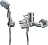 Смеситель для ванны или душа Wasserkraft Wern 4201 настенный 
без термостата никель