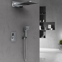 Душевая система со смесителем Vincea  VSFW-103TCH монтаж встраиваемая в стену с термостатом хром