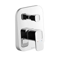 Смеситель для душа на 2 выхода Ravak 10° X070070 встраиваемый в стену 
без термостата хром
