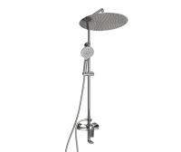 Душевая система со смесителем Wasserkraft  A166.117.127.087.CH монтаж настенная без термостата хром