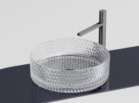 Раковина накладная круглая Ceramica Nova Cristal CN6062 стекло цвет прозрачный