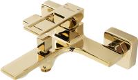 Смеситель для ванны или душа BelBagno Luce LUC-VAS-ORO настенный 
без термостата золото