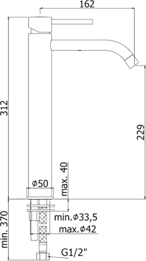 Смеситель для раковины Paffoni Light LIG081HGSP 