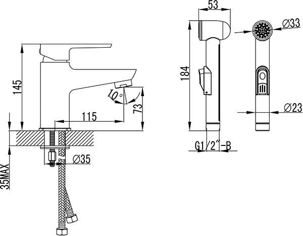 Смеситель для раковины Ravak  X070076 хром
