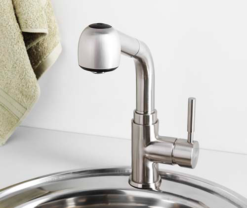 Смеситель для кухни Wasserkraft Wern 4266 без подключения к фильтру никель