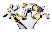 Смеситель для биде Webert Armony AM710102017 латунь хром/золото