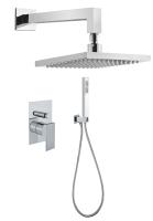 Душевая система со смесителем Webert Pegaso PE890103015 монтаж встраиваемая в стену без термостата хром