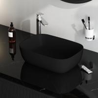 Раковина  прямоугольная Am.Pm Func M8FWCC10450BM фарфор цвет черный матовый