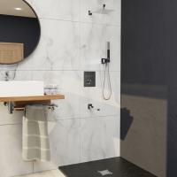 Душевая система со смесителем RGW Shower Panels 511408371-01 монтаж встраиваемая в стену с термостатом хром