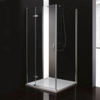 Душевой угол Cezares Bergamo BERGAMO-A-1-100-C-Cr-L квадратная   стекла прозрачные, профиль хром