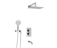 Душевая система со смесителем Wasserkraft  A171519 Thermo монтаж встраиваемая в стену с термостатом хром