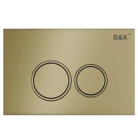 Кнопка смыва механическая D&amp;K Bayern DB1529007 цвет матовое золото