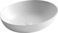 Раковина накладная овальная Ceramica Nova Element CN6017MW фарфор цвет белый матовый