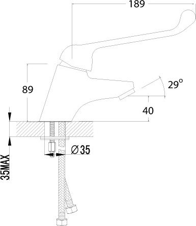 Смеситель для раковины Lemark Project LM4606C хром