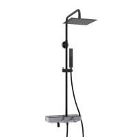 Душевая система со смесителем Wasserkraft  A114.255.218.CB Thermo монтаж настенная с термостатом черный